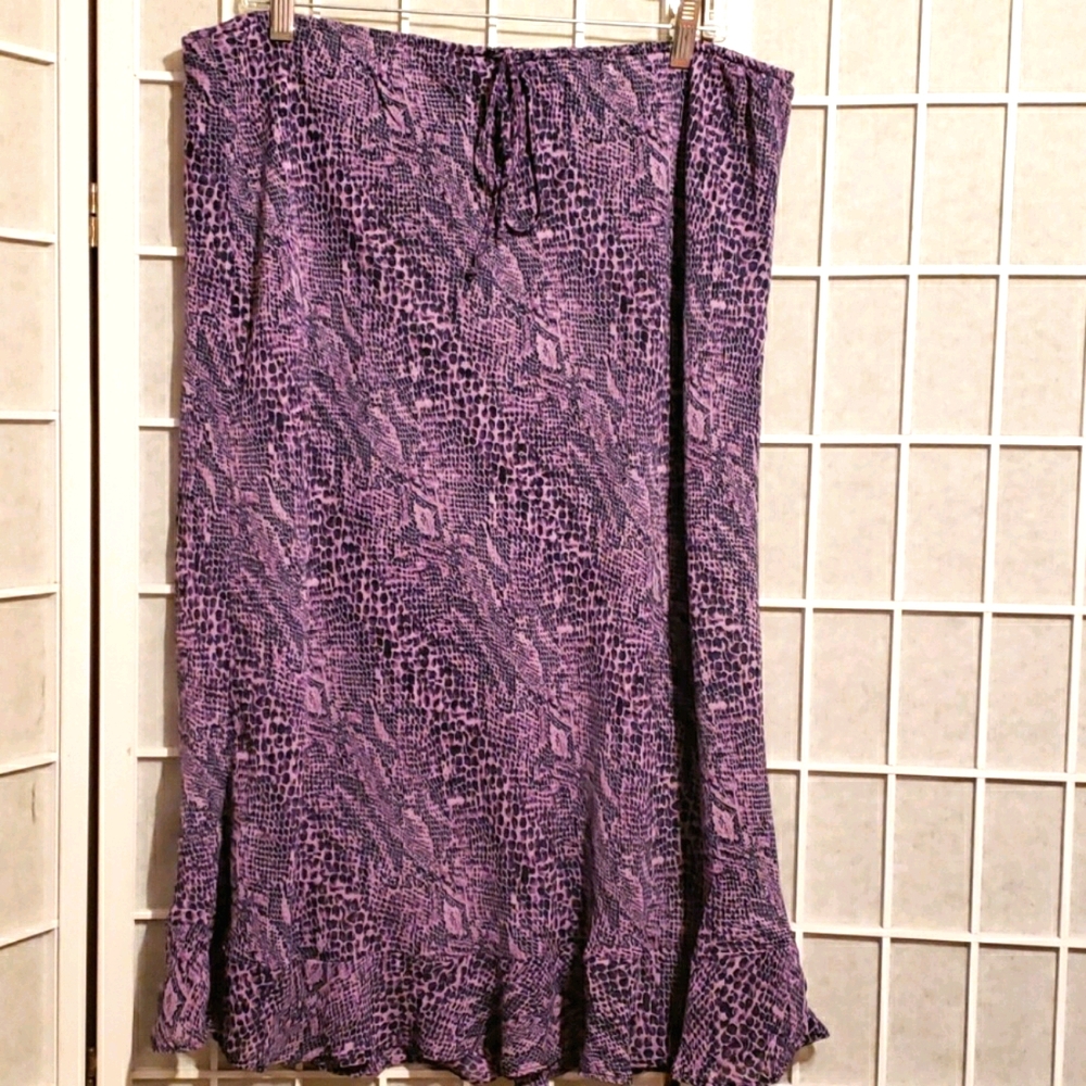 LAPIS Los Angeles Lavender/Black Skirt Sz 2X